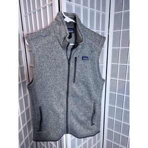 Patagonia Gray Better Sweater Mens Vest Size Medium Hiking Camping Outdoor